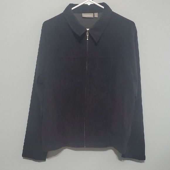 Croft & Barrow Jacket Womens Size Xl X-large Black Zip-Up - Picture 2 of 8